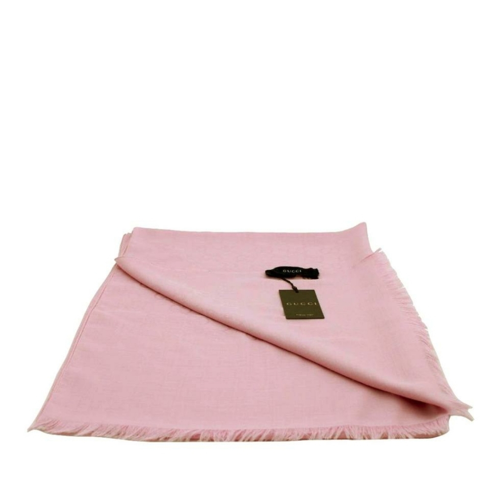 Pink Guccisima silk blend medium scarf - Picture 3 of 6